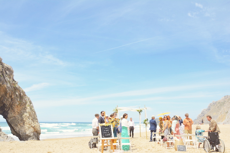 beach wedding in adraga beach