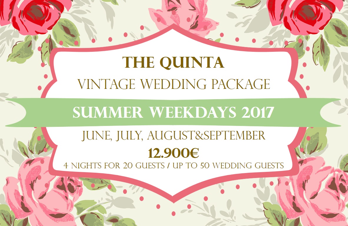 the quinta my vintage wedding in portugal summer weekdays wedding package 2017